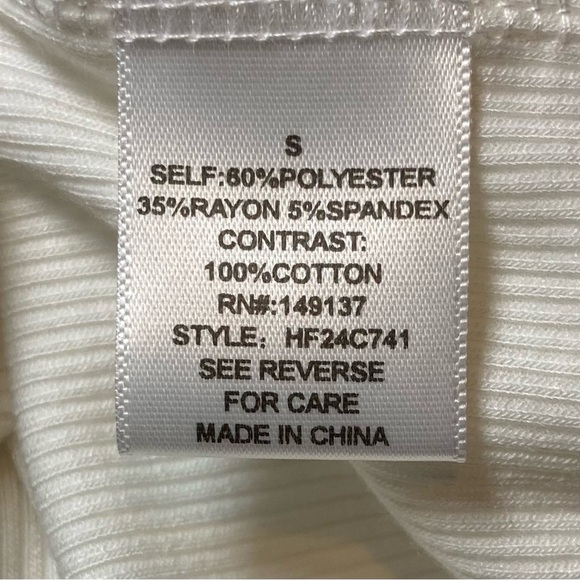 Hyfve Off White Ruffle Sleeve Women's Top - Picture 6 of 7